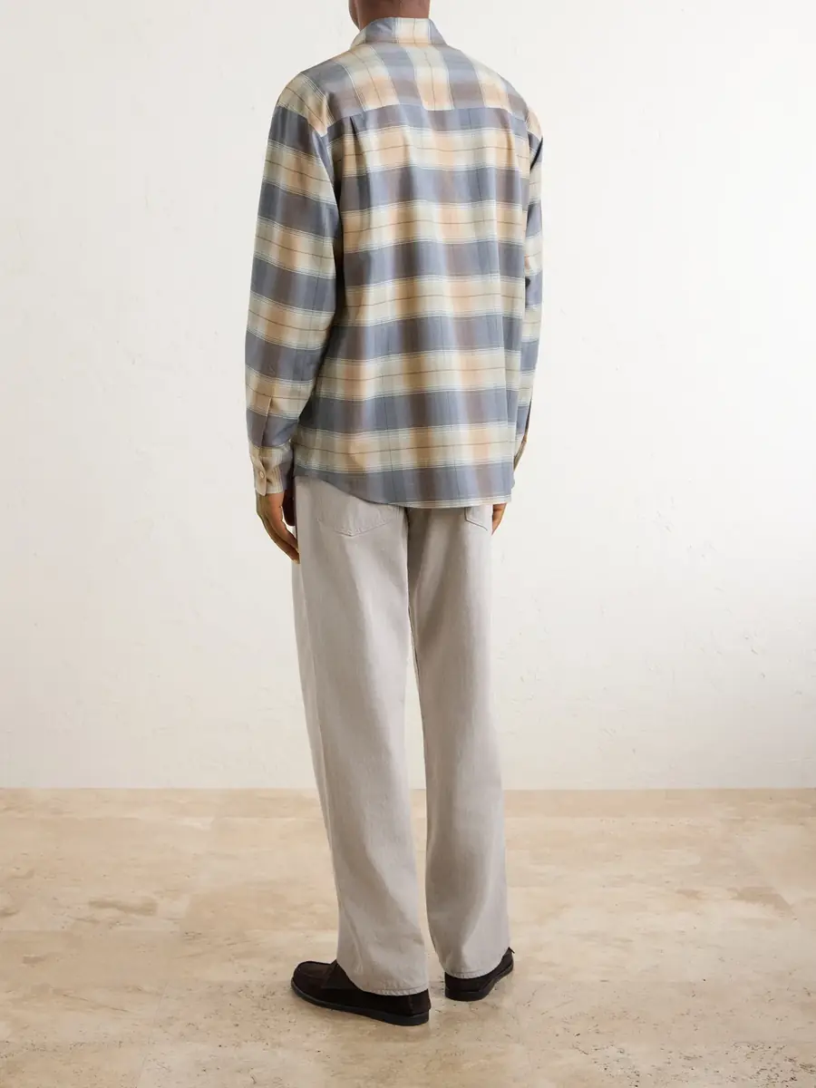 Auralee Checked Wool-Poplin Shirt - Men | Thumbnail 4