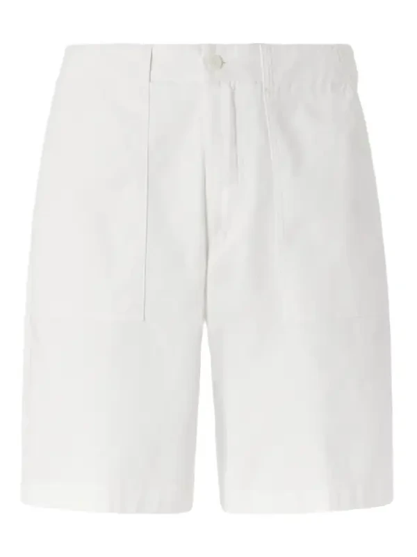 Straight-Leg Stretch-Cotton Twill Shorts - Men
