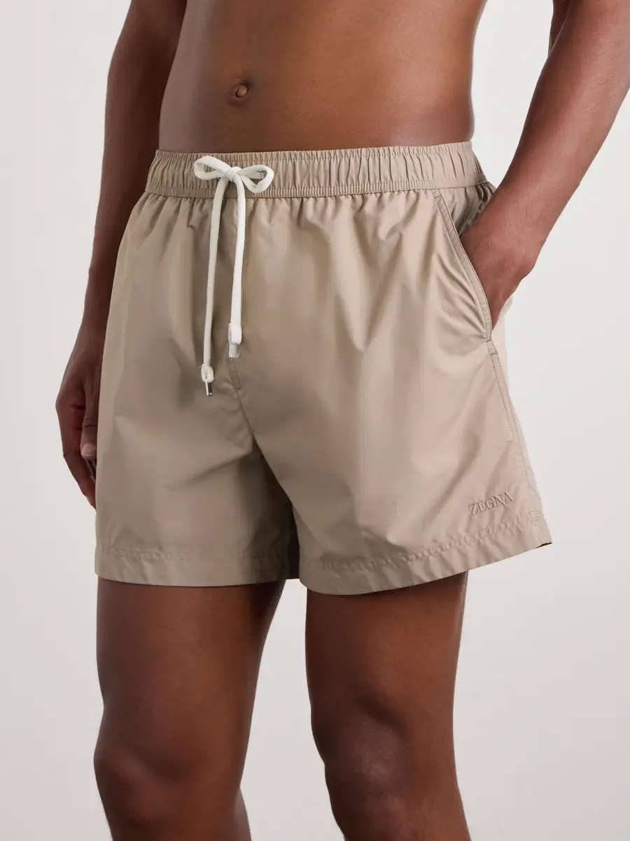 Zegna Straight-Leg Mid-Length Swim Shorts - Men | Thumbnail 2 Zegna Straight-Leg Mid-Length Swim Shorts - Men | Thumbnail 2