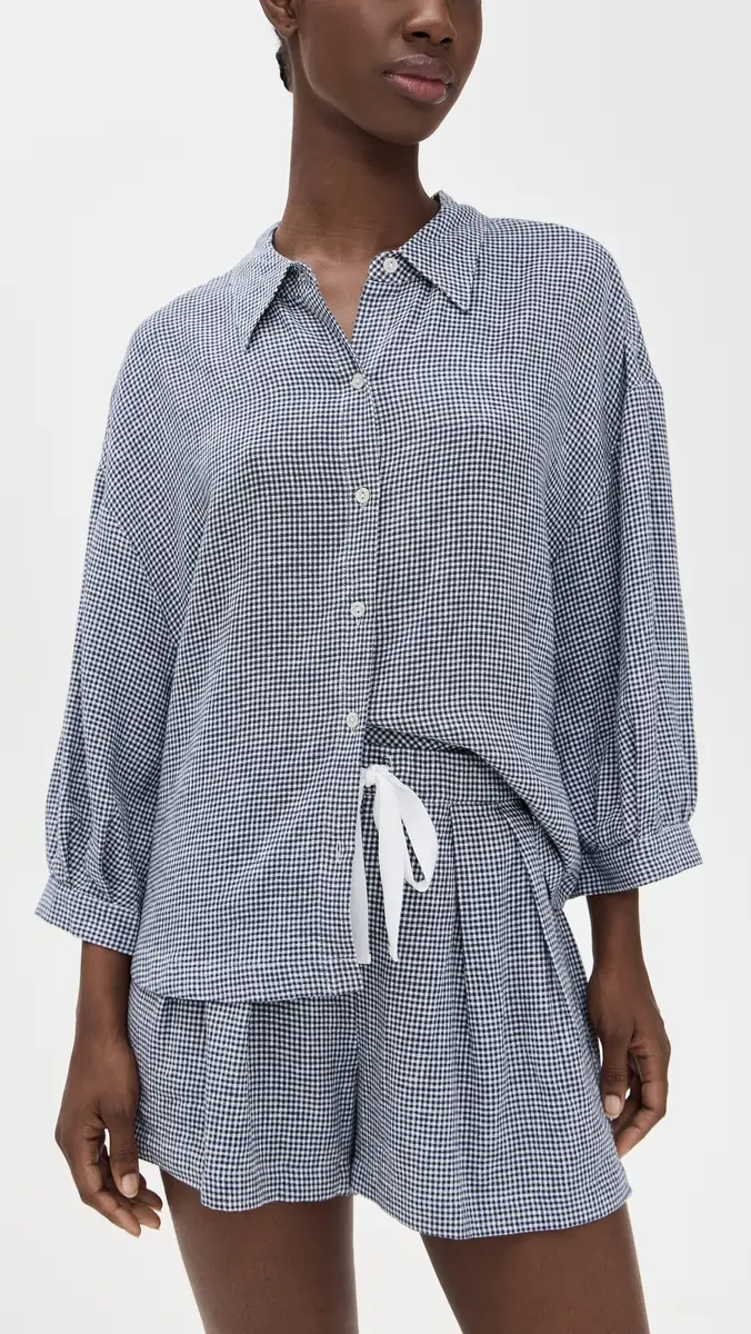 Eberjey Linen Blend Relaxed Sleeve Top | Thumbnail 2 Eberjey Linen Blend Relaxed Sleeve Top | Thumbnail 2