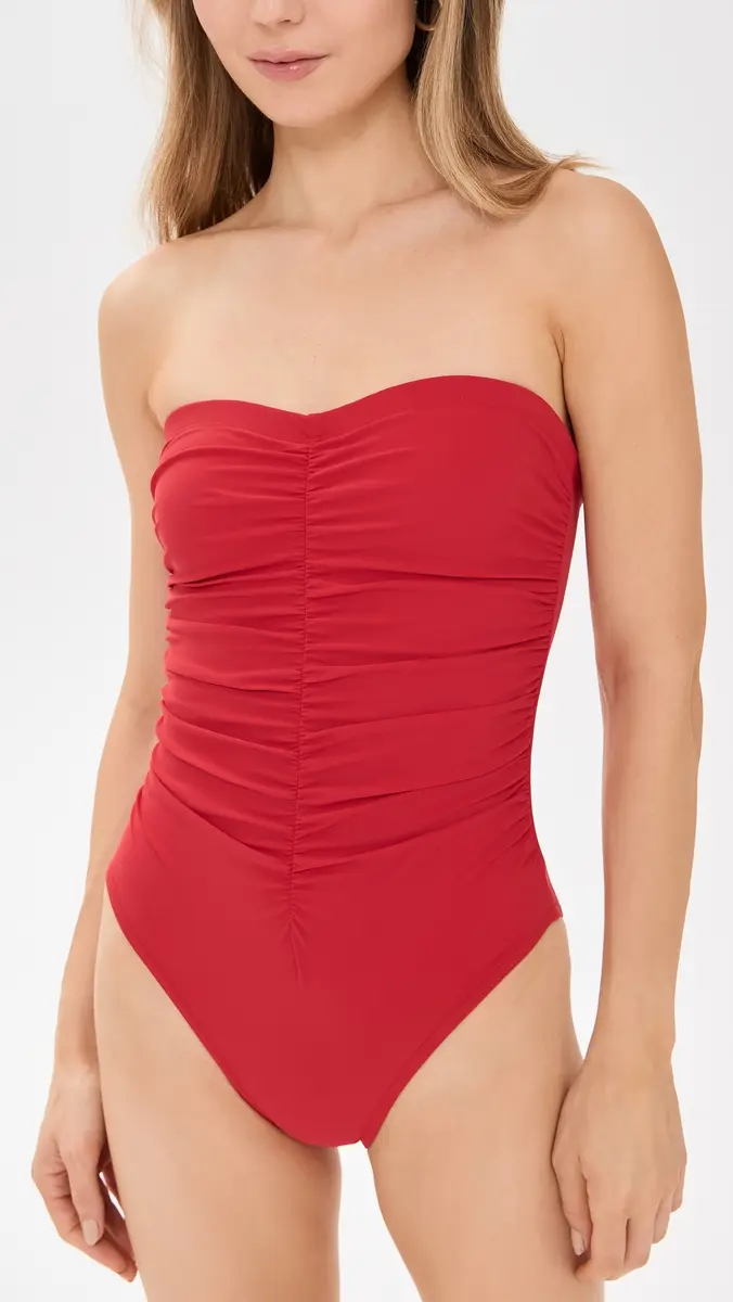 Karla Colletto Basics Shelf Bra Bandeau One Piece | Thumbnail 2 Karla Colletto Basics Shelf Bra Bandeau One Piece | Thumbnail 2