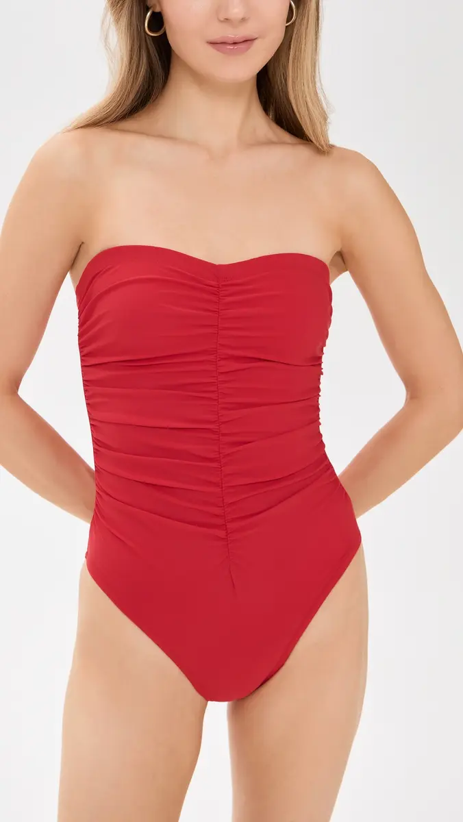 Karla Colletto Basics Shelf Bra Bandeau One Piece | Thumbnail 5 Karla Colletto Basics Shelf Bra Bandeau One Piece | Thumbnail 5