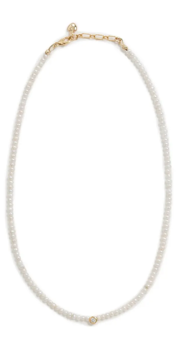 Brinker + Eliza Claire Necklace Pearl One Size | Image 1 Brinker + Eliza Claire Necklace Pearl One Size | Image 1