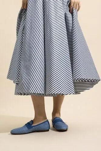 SOPHIQUE Essenziale Loafer - Steel Blue Raffia | Thumbnail 4 SOPHIQUE Essenziale Loafer - Steel Blue Raffia | Thumbnail 4