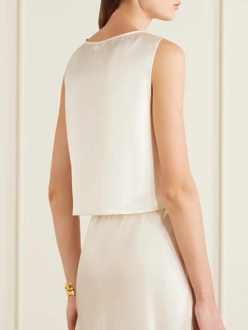 LESET Barb Satin Tank Top | Thumbnail 3