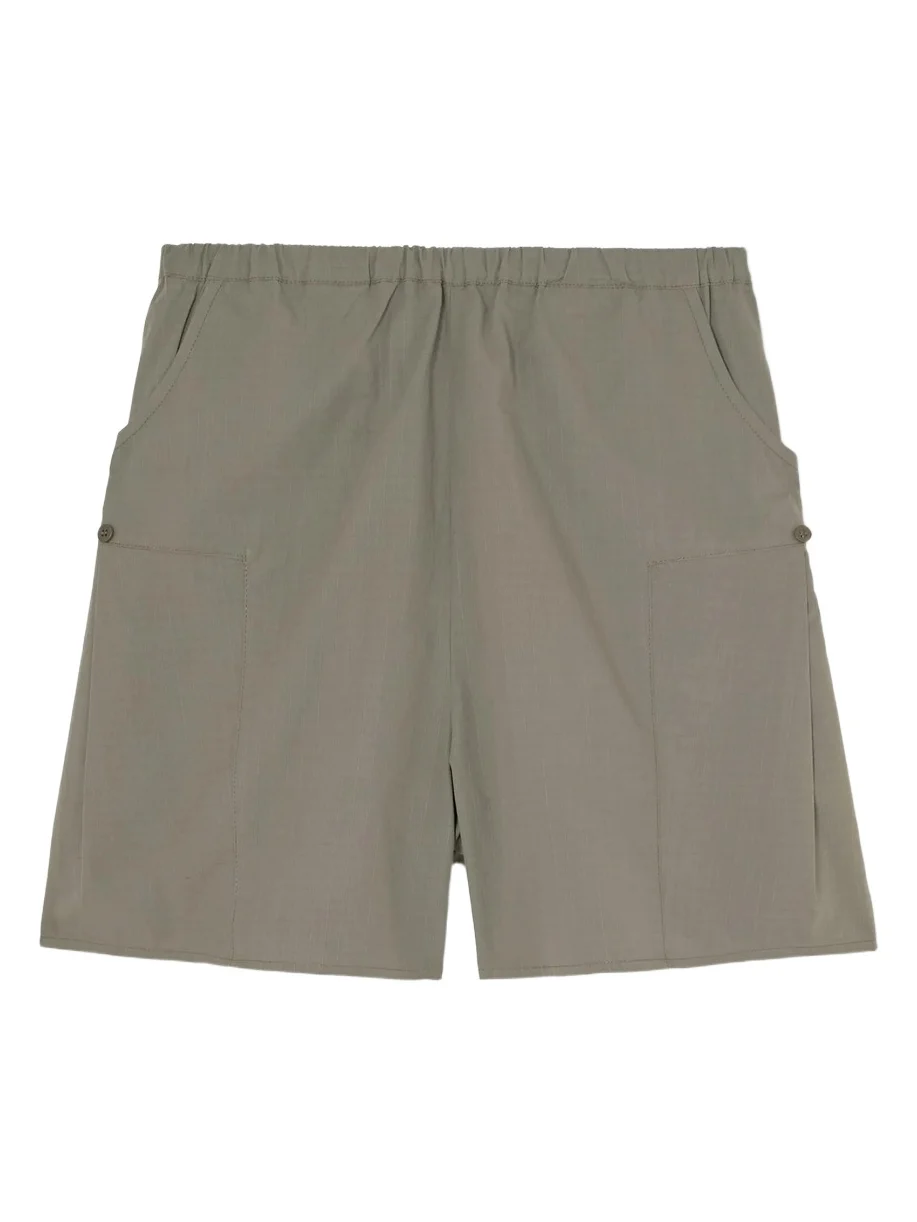 Deiji Studios Checked Organic Cotton Straight-leg Shorts