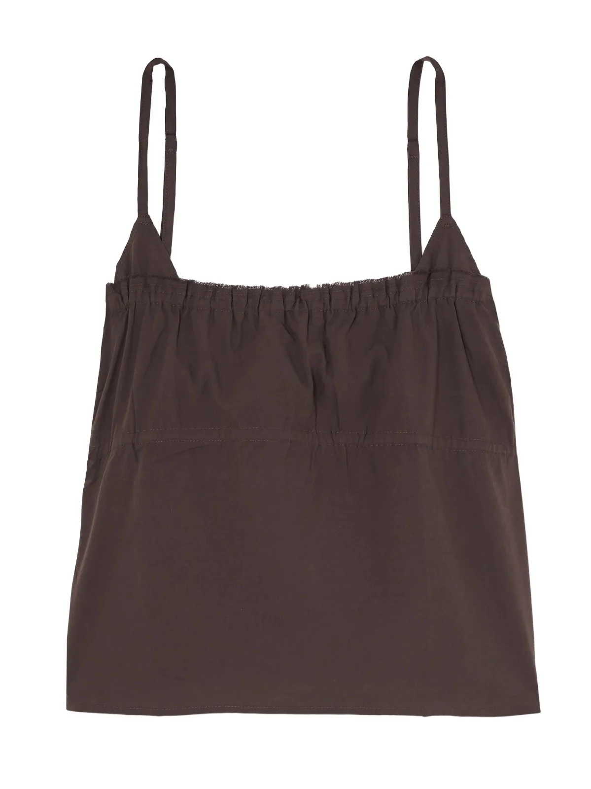 Tri Frayed Organic Cotton Camisole Tri Frayed Organic Cotton Camisole