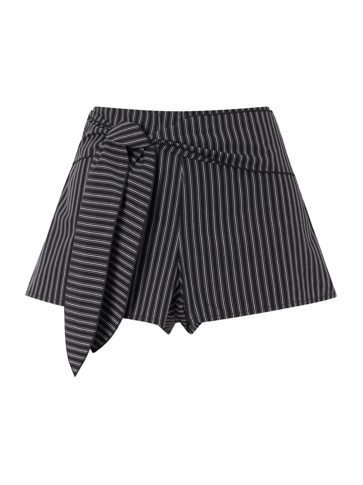 Deiji Studios Belted Striped Organic Cotton Shorts