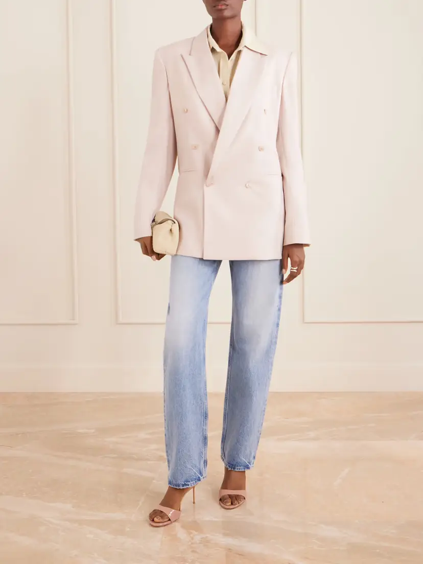The Frankie Shop Monterey Double-breasted Wool-blend Blazer | Thumbnail 2