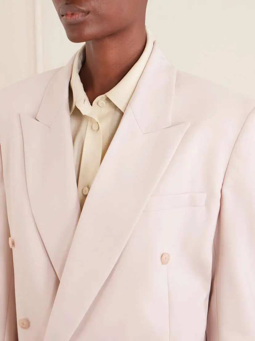 The Frankie Shop Monterey Double-breasted Wool-blend Blazer | Thumbnail 5