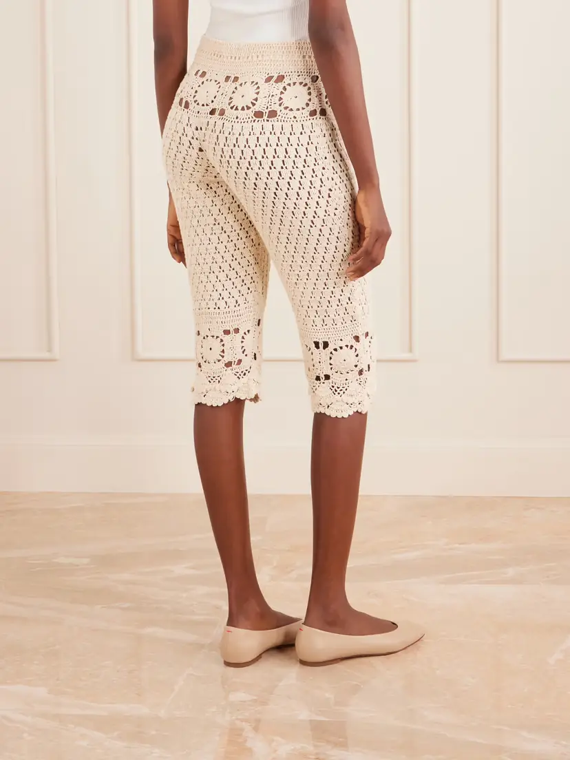 ALIX OF BOHEMIA Aletta Mandala Crochet Cotton Capri Pants | Thumbnail 4 ALIX OF BOHEMIA Aletta Mandala Crochet Cotton Capri Pants | Thumbnail 4