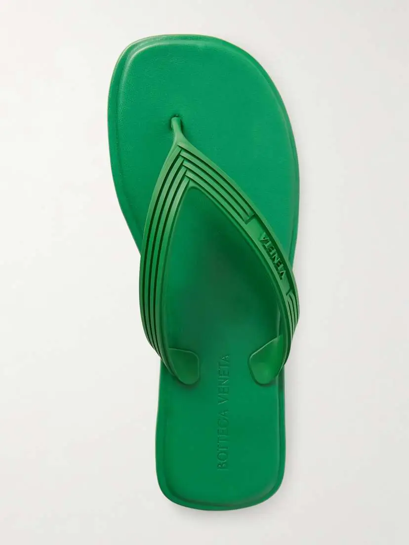 Bottega Veneta Sampieri Flat Thong Rubber Flip Flops | Thumbnail 6
