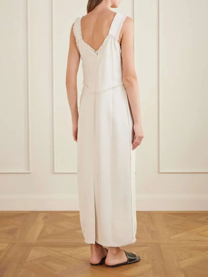 TOTEME Crepon Maxi Dress | Thumbnail 3