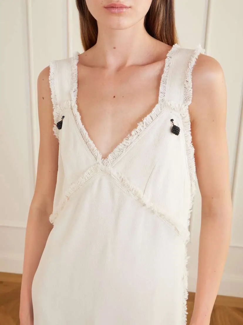 TOTEME Crepon Maxi Dress | Thumbnail 4