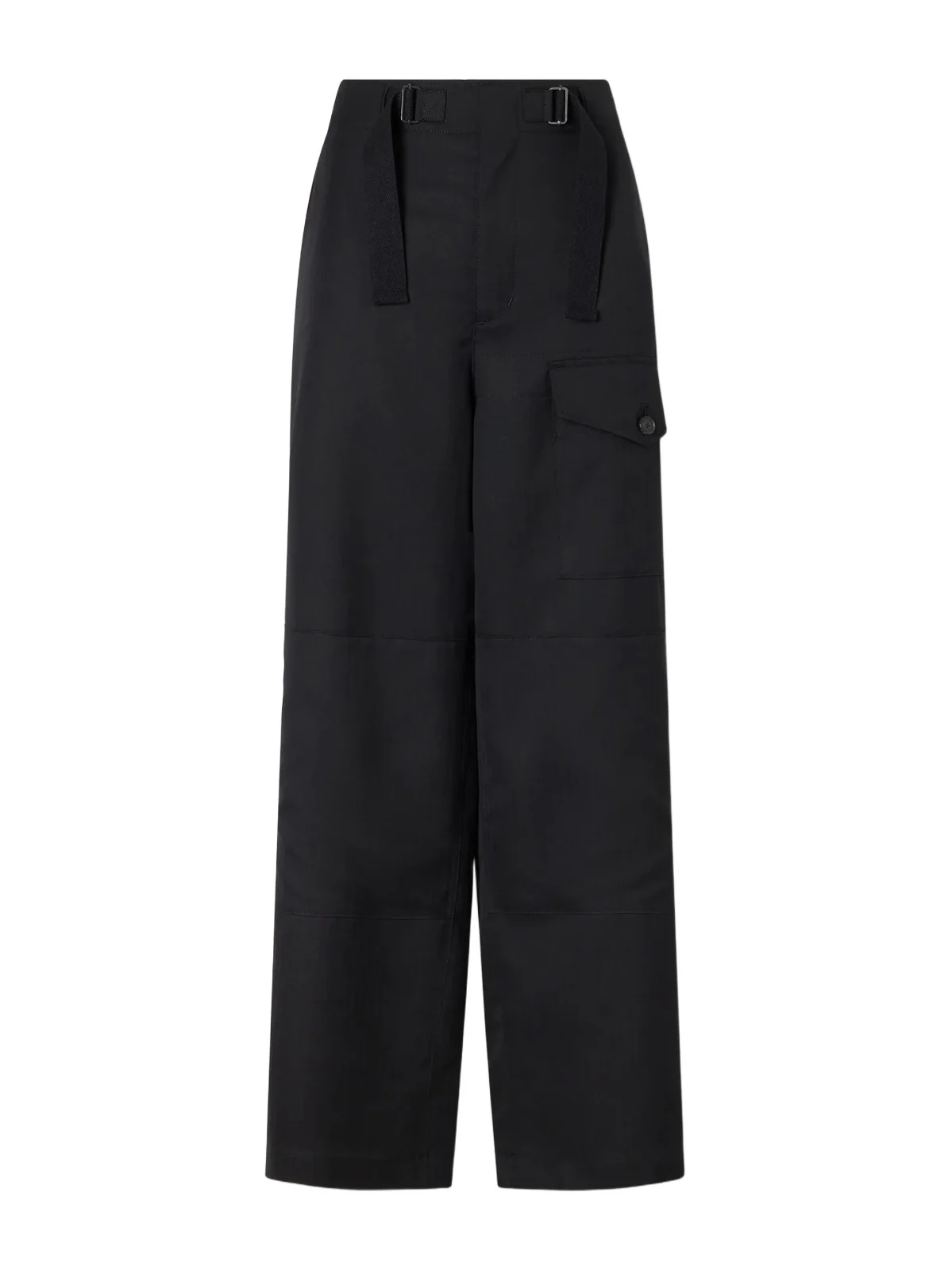 Herringbone Wool Wide-leg Cargo Pants Herringbone Wool Wide-leg Cargo Pants