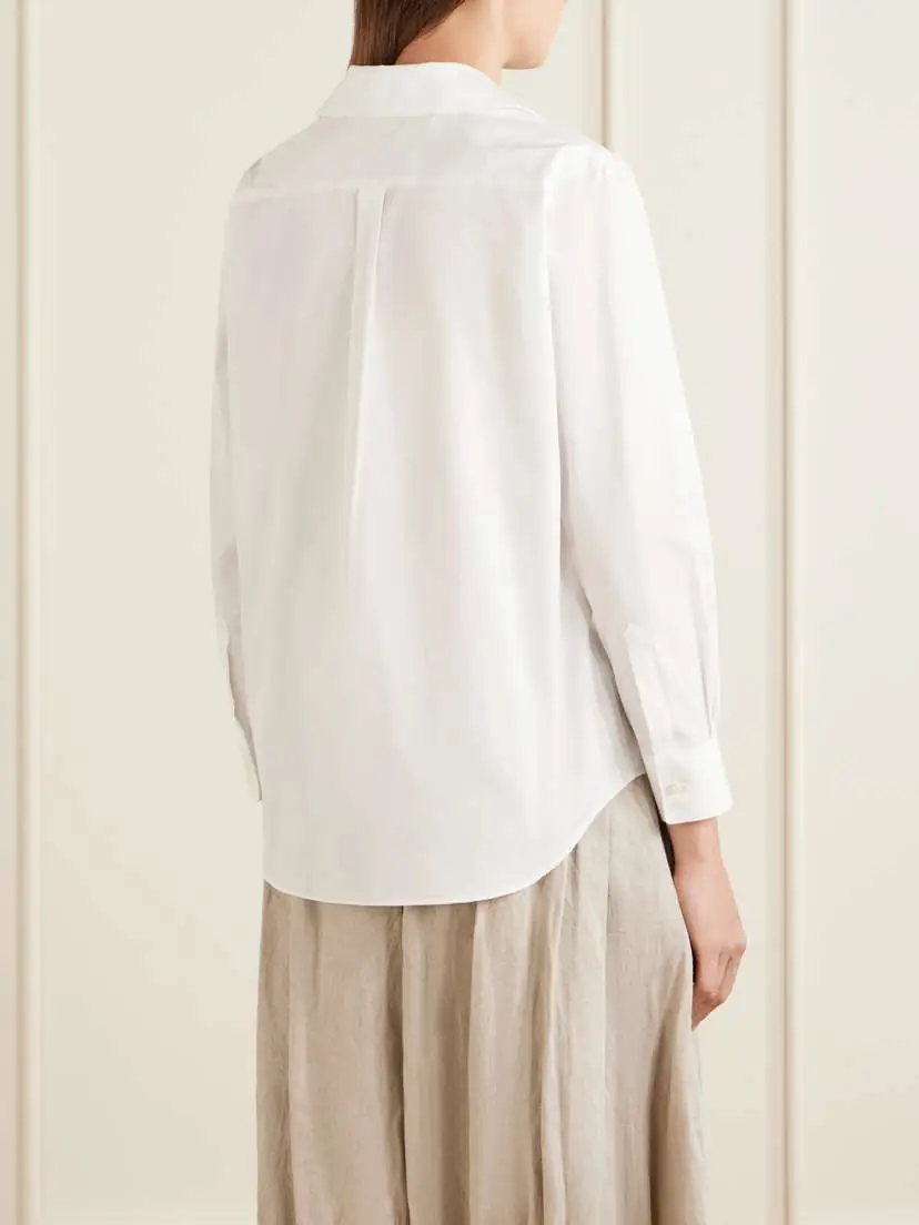 Comme des Garçons Crochet-trimmed Cotton-poplin Shirt | Thumbnail 3 Comme des Garçons Crochet-trimmed Cotton-poplin Shirt | Thumbnail 3