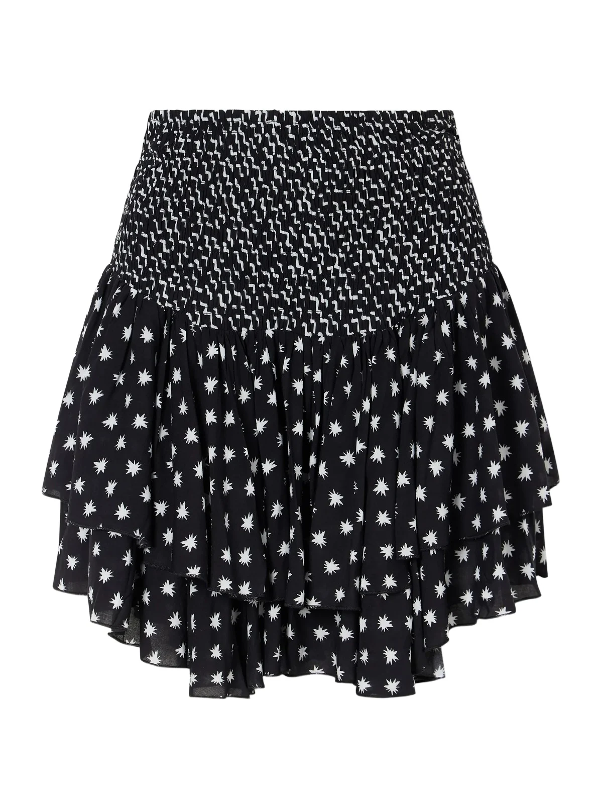 Estrellitas Y Olas Ruffled Mini Skirt Estrellitas Y Olas Ruffled Mini Skirt