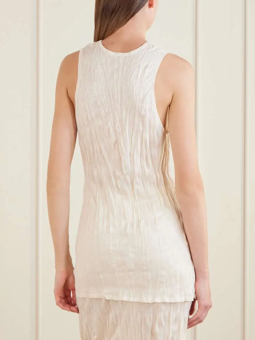 TOTEME Crinkled Viscose Knit Tank | Thumbnail 4
