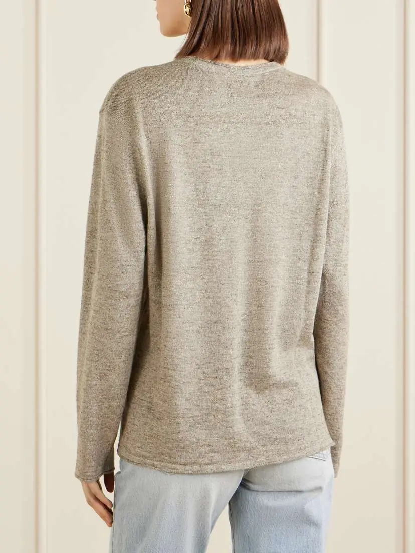 Aimé Leon Dore Linen, Alpaca, Cotton And Wool-blend Sweater | Thumbnail 4 Aimé Leon Dore Linen, Alpaca, Cotton And Wool-blend Sweater | Thumbnail 4