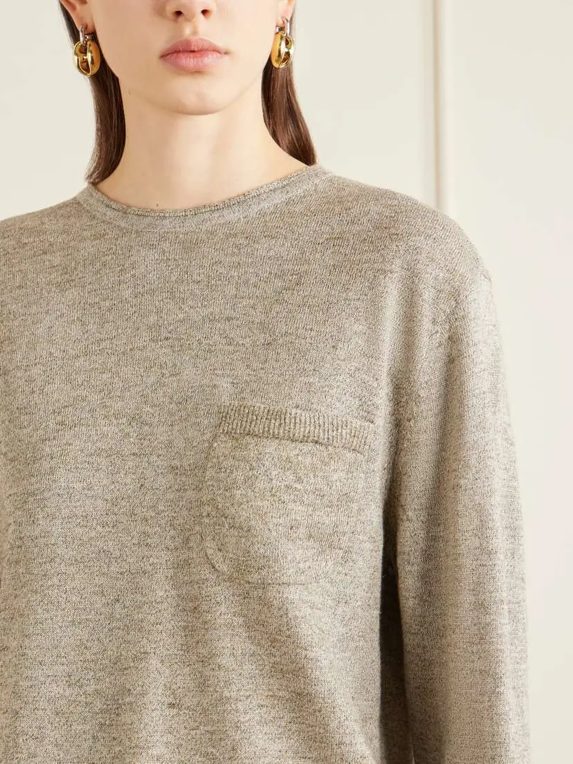 Aimé Leon Dore Linen, Alpaca, Cotton And Wool-blend Sweater | Thumbnail 5 Aimé Leon Dore Linen, Alpaca, Cotton And Wool-blend Sweater | Thumbnail 5