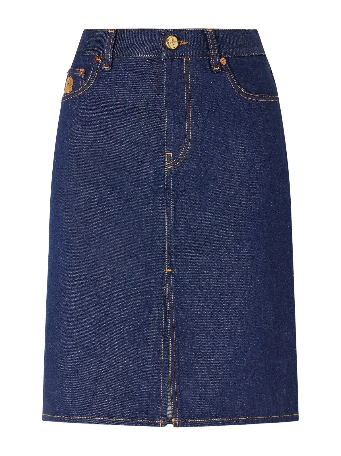Denim Midi Skirt