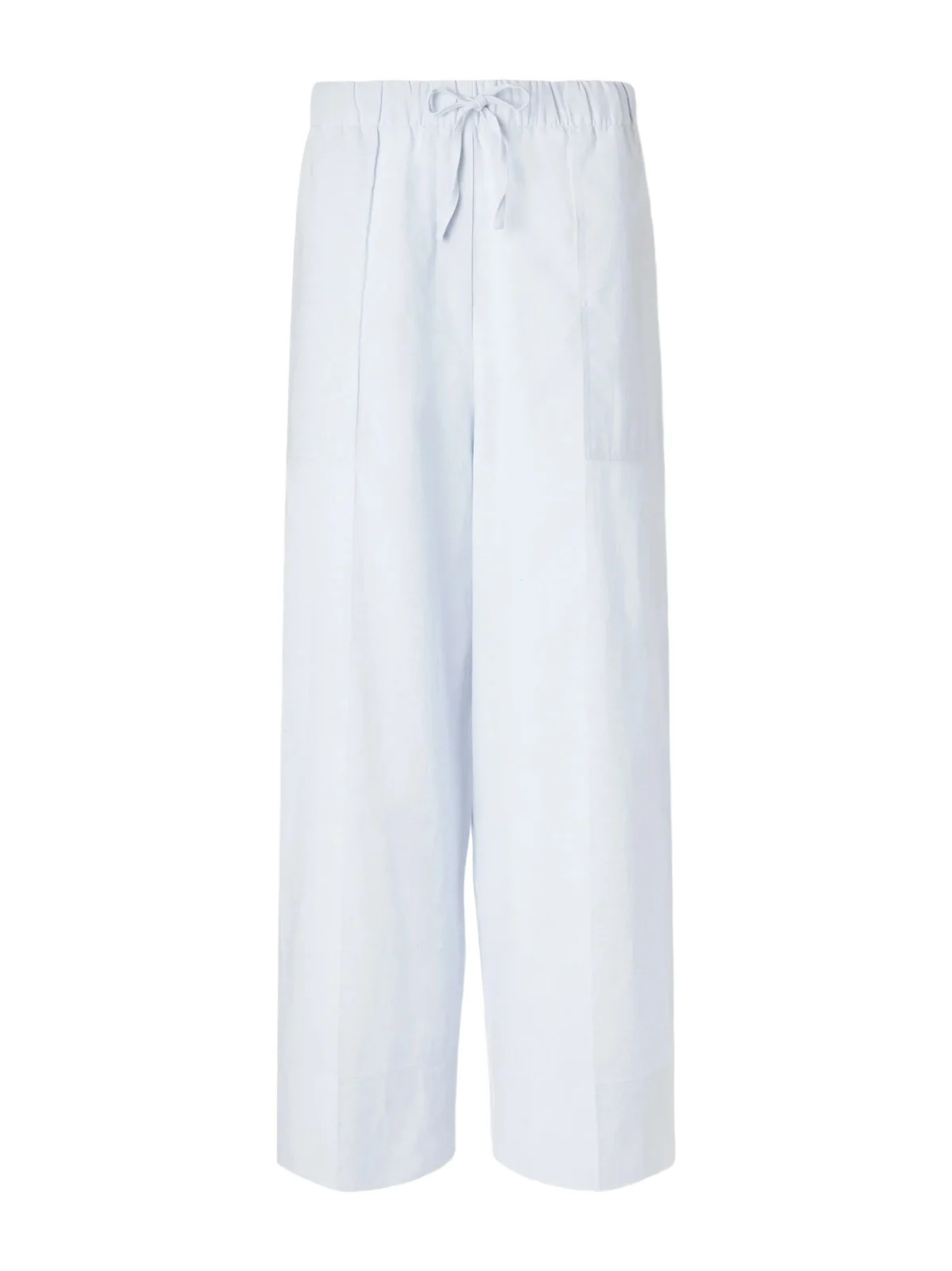 Cotton And Linen-blend Wide-leg Pants Cotton And Linen-blend Wide-leg Pants