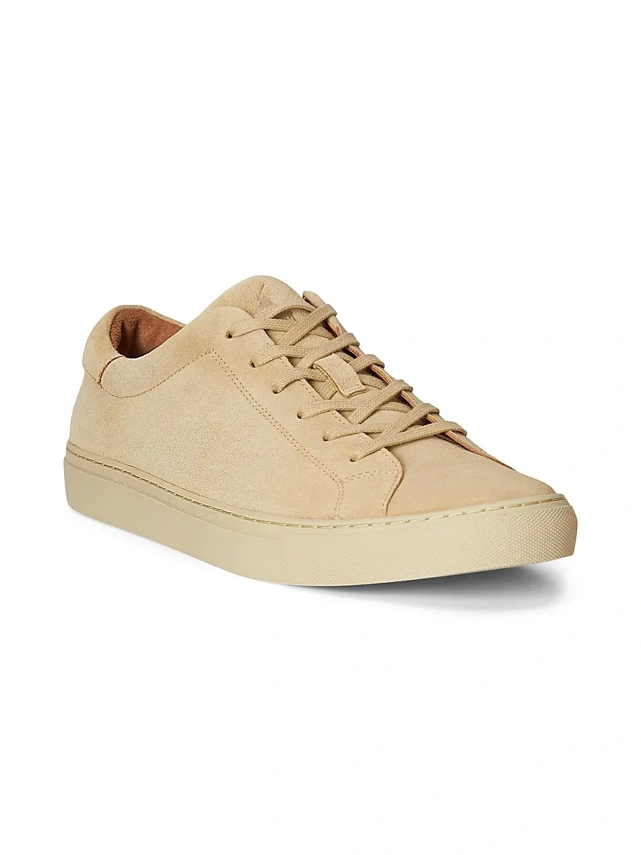 Polo Ralph Lauren Men's Jermain Suede Low-Top Sneakers | Thumbnail 2 Polo Ralph Lauren Men's Jermain Suede Low-Top Sneakers | Thumbnail 2