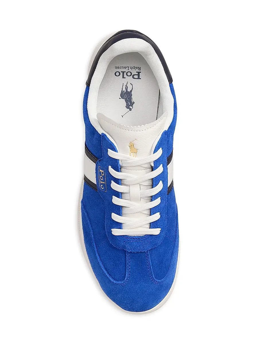 Polo Ralph Lauren Men's Heritage Aera Suede Low-Top Sneakers | Thumbnail 4 Polo Ralph Lauren Men's Heritage Aera Suede Low-Top Sneakers | Thumbnail 4