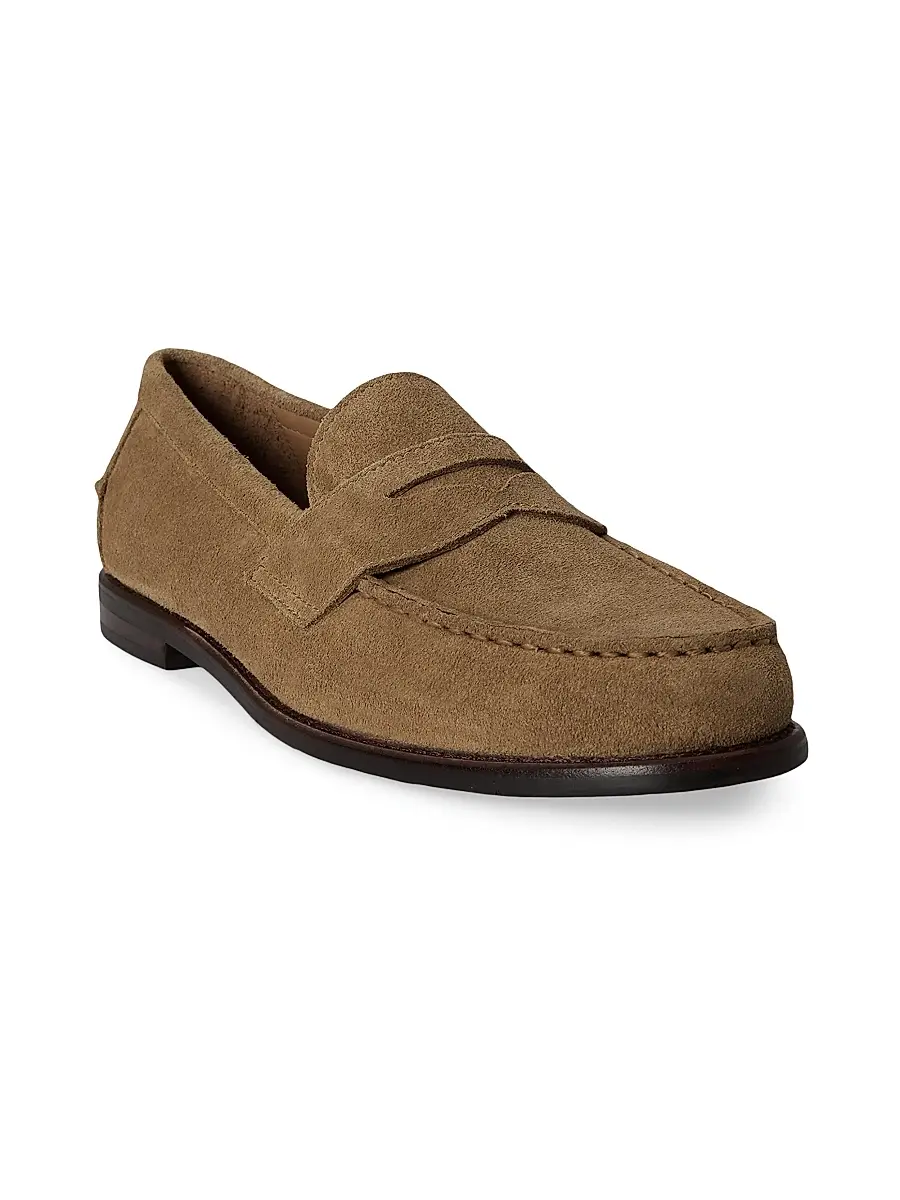 Polo Ralph Lauren Men's Alston Suede Penny Loafers | Thumbnail 2 Polo Ralph Lauren Men's Alston Suede Penny Loafers | Thumbnail 2
