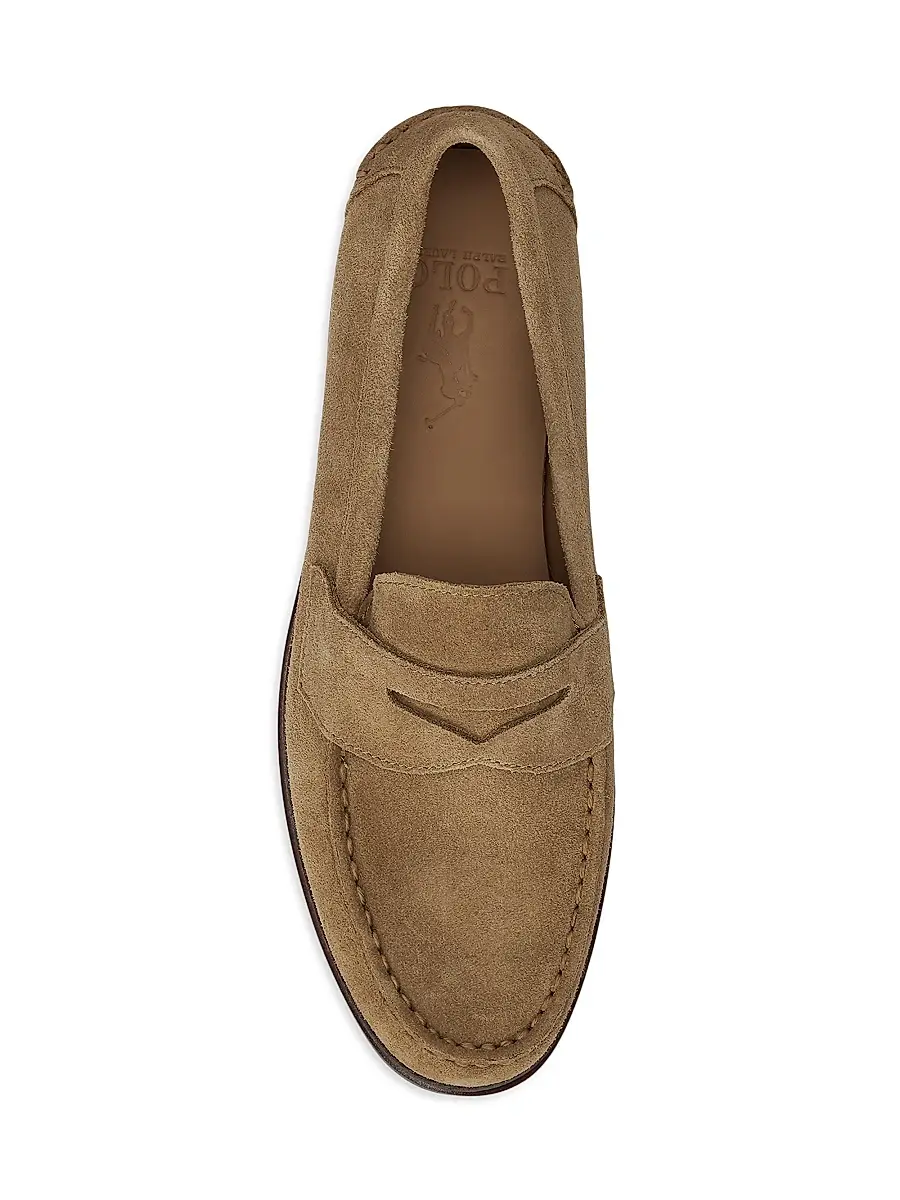 Polo Ralph Lauren Men's Alston Suede Penny Loafers | Thumbnail 4 Polo Ralph Lauren Men's Alston Suede Penny Loafers | Thumbnail 4