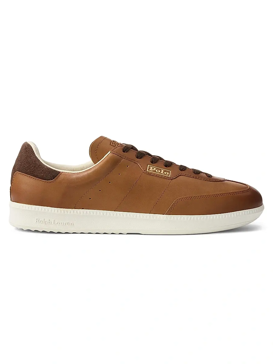 Polo Ralph Lauren Men's Field Court 200 Leather Low-Top Sneakers