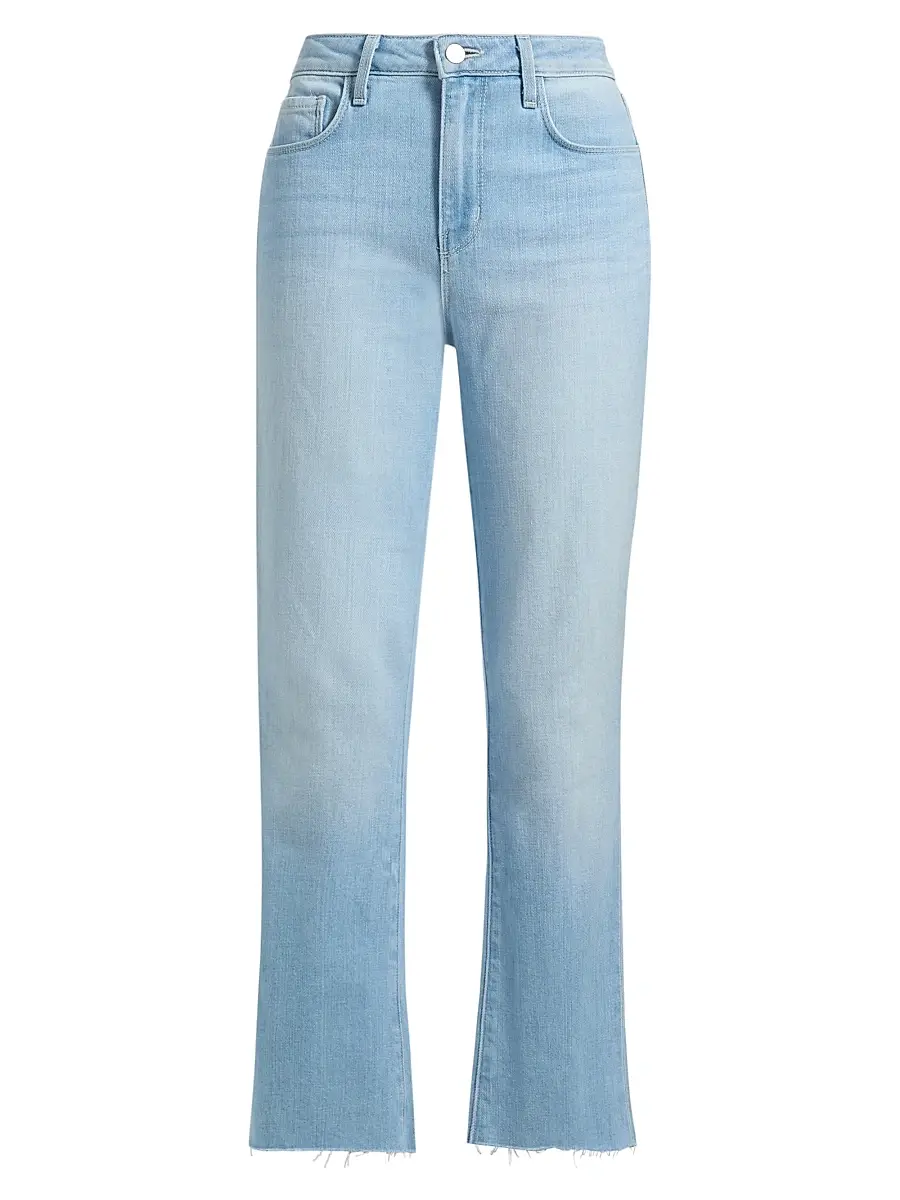 L'Agence Women's Kendra High-Rise Flare Crop Jeans