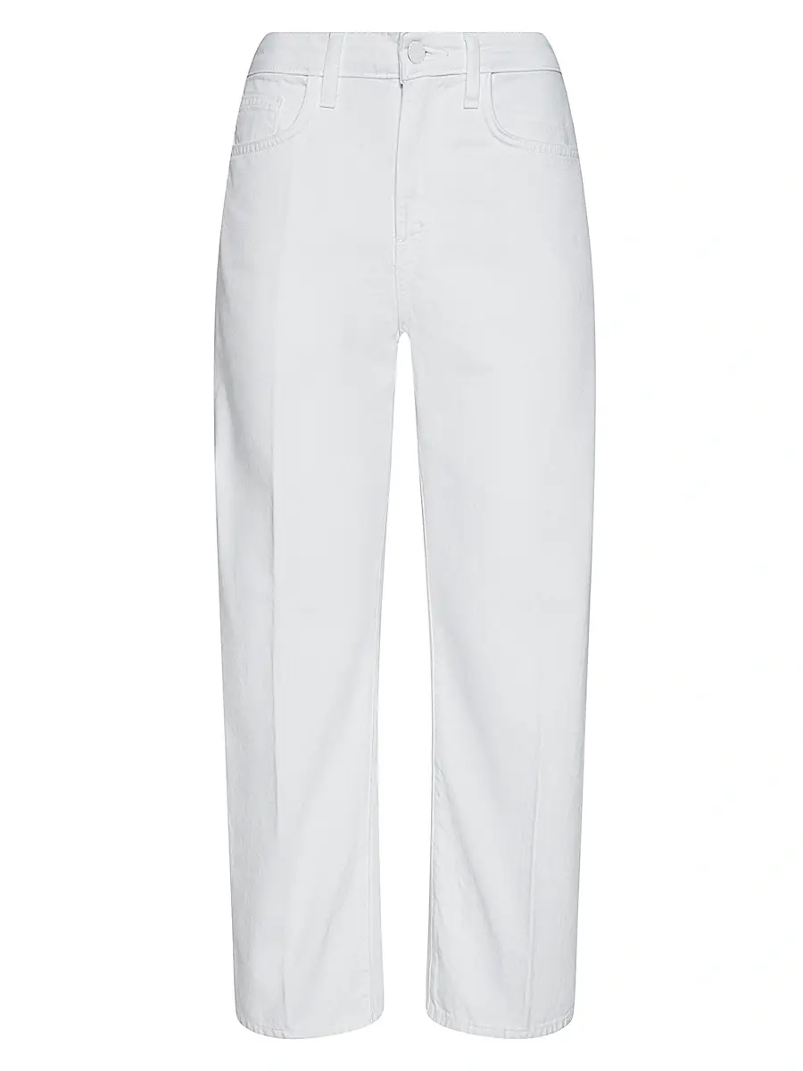 L'Agence Women's Mallis High-Rise Barrel-Leg Crop Jeans