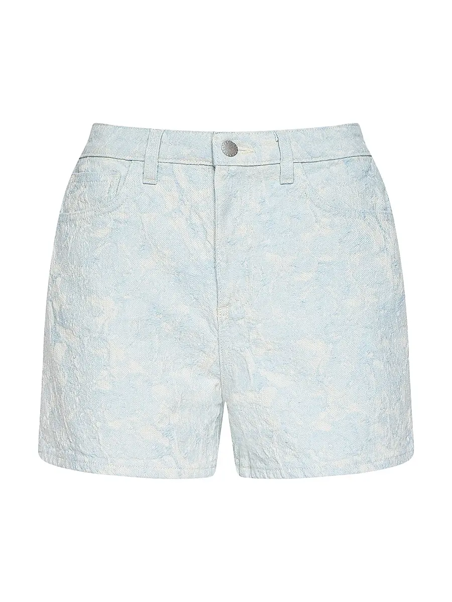 L'Agence Women's Lissania Ultra High-Rise Denim Shorts