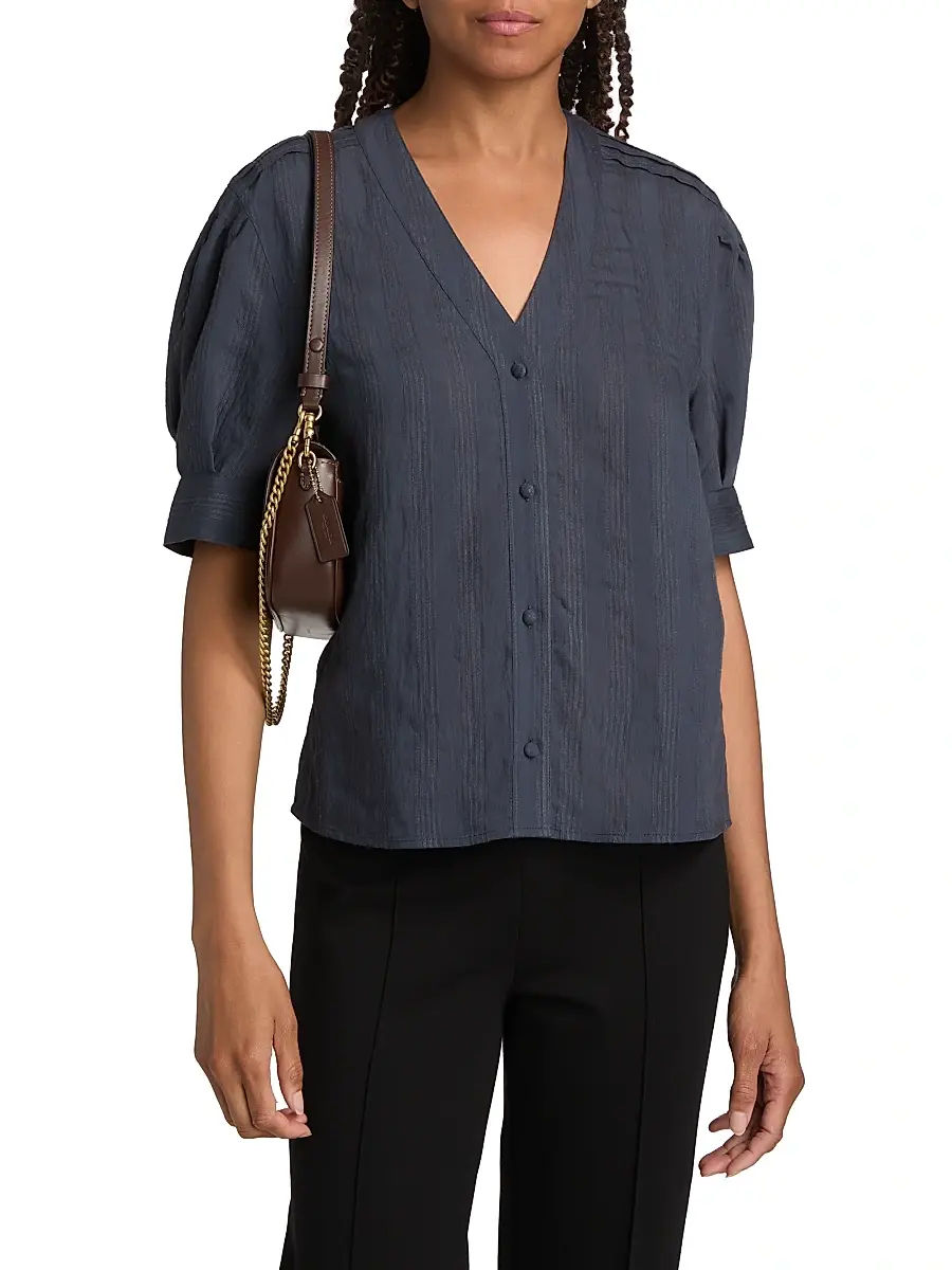 rag & bone Women's Taylor Woven Button-Front Shirt | Thumbnail 3