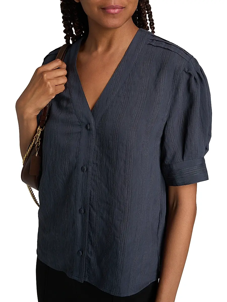 rag & bone Women's Taylor Woven Button-Front Shirt | Thumbnail 6