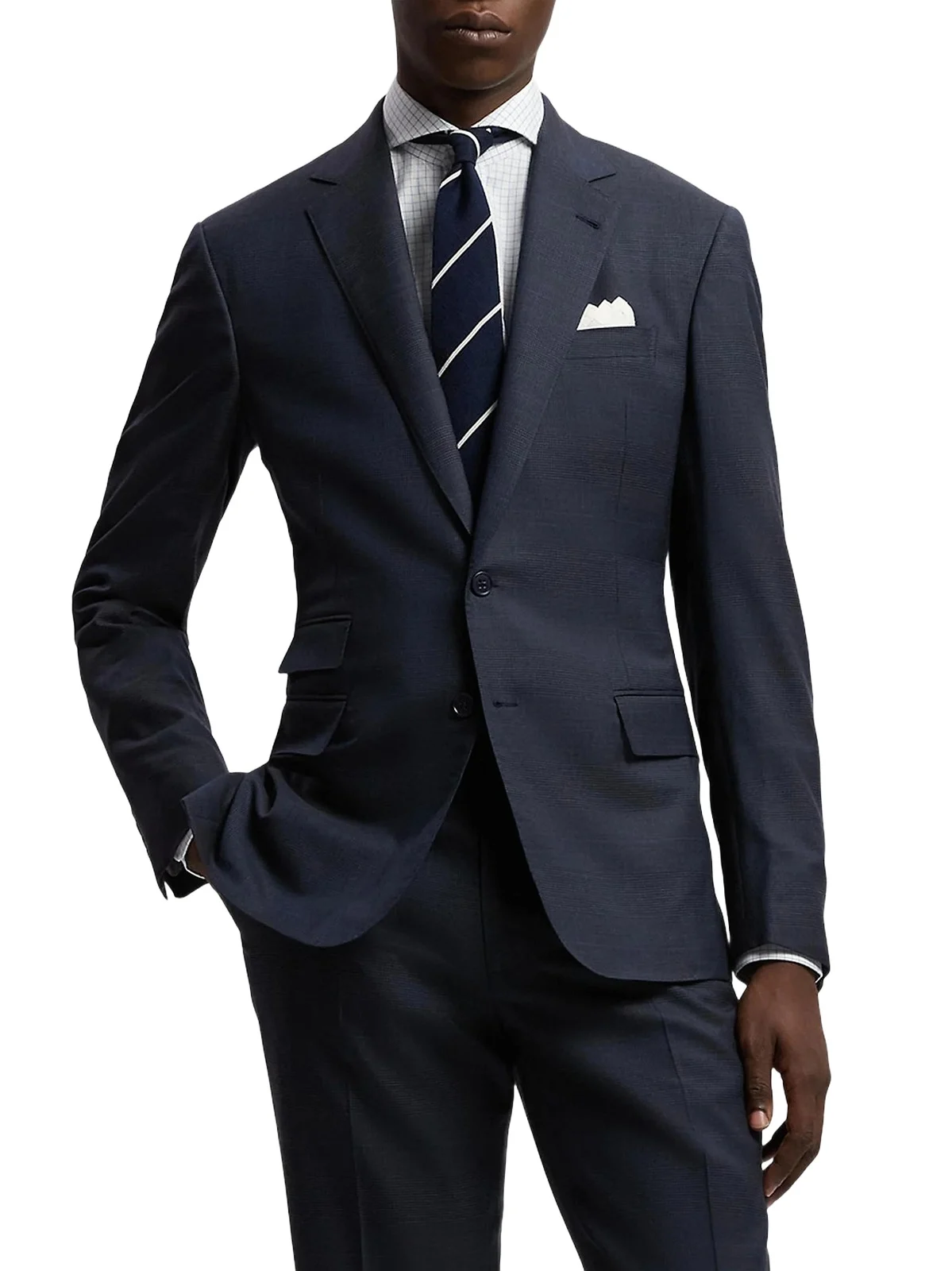 Men's Glen Plaid Wool Suit Men's Glen Plaid Wool Suit