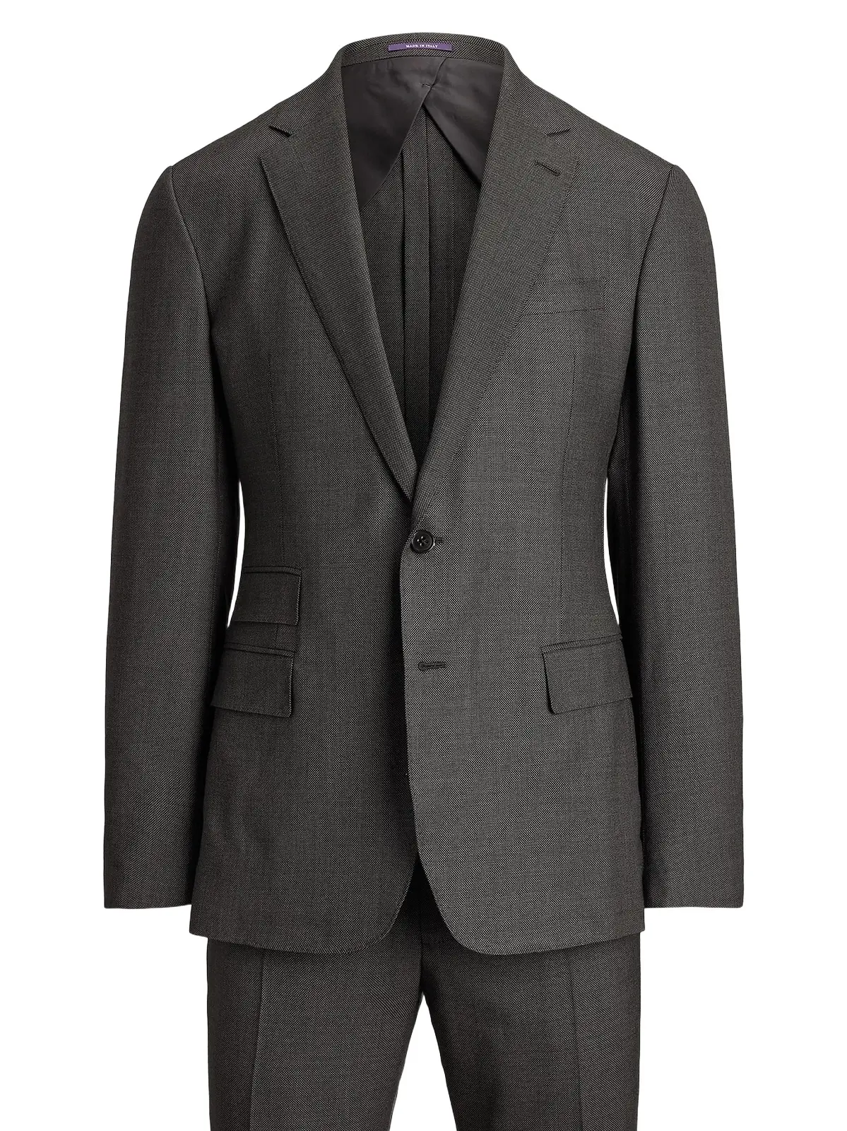 Men's Kent Hand-Tailored Wool Birdseye Suit Men's Kent Hand-Tailored Wool Birdseye Suit