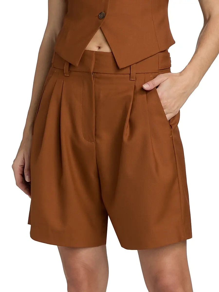 Ronny Kobo Women's Andora Wool-Blend Long Shorts | Thumbnail 3 Ronny Kobo Women's Andora Wool-Blend Long Shorts | Thumbnail 3