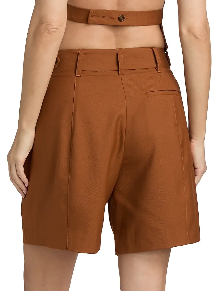 Ronny Kobo Women's Andora Wool-Blend Long Shorts | Thumbnail 5 Ronny Kobo Women's Andora Wool-Blend Long Shorts | Thumbnail 5