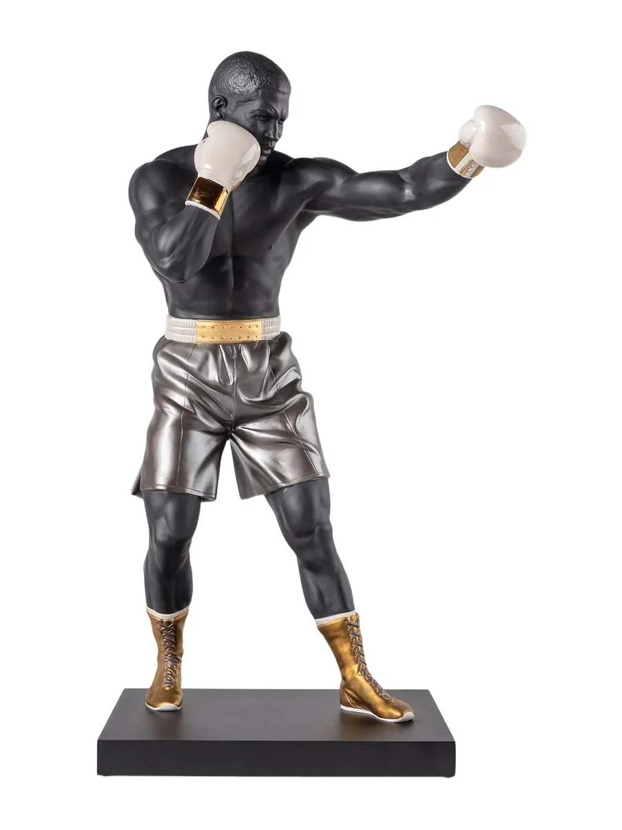 Lladro Boxer Porcelain Sculpture