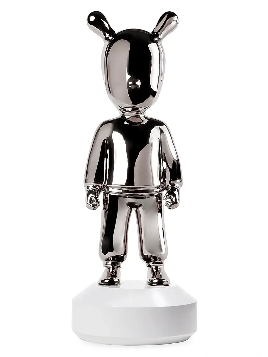 Lladro The Guest The Silver Guest Big Sculpture