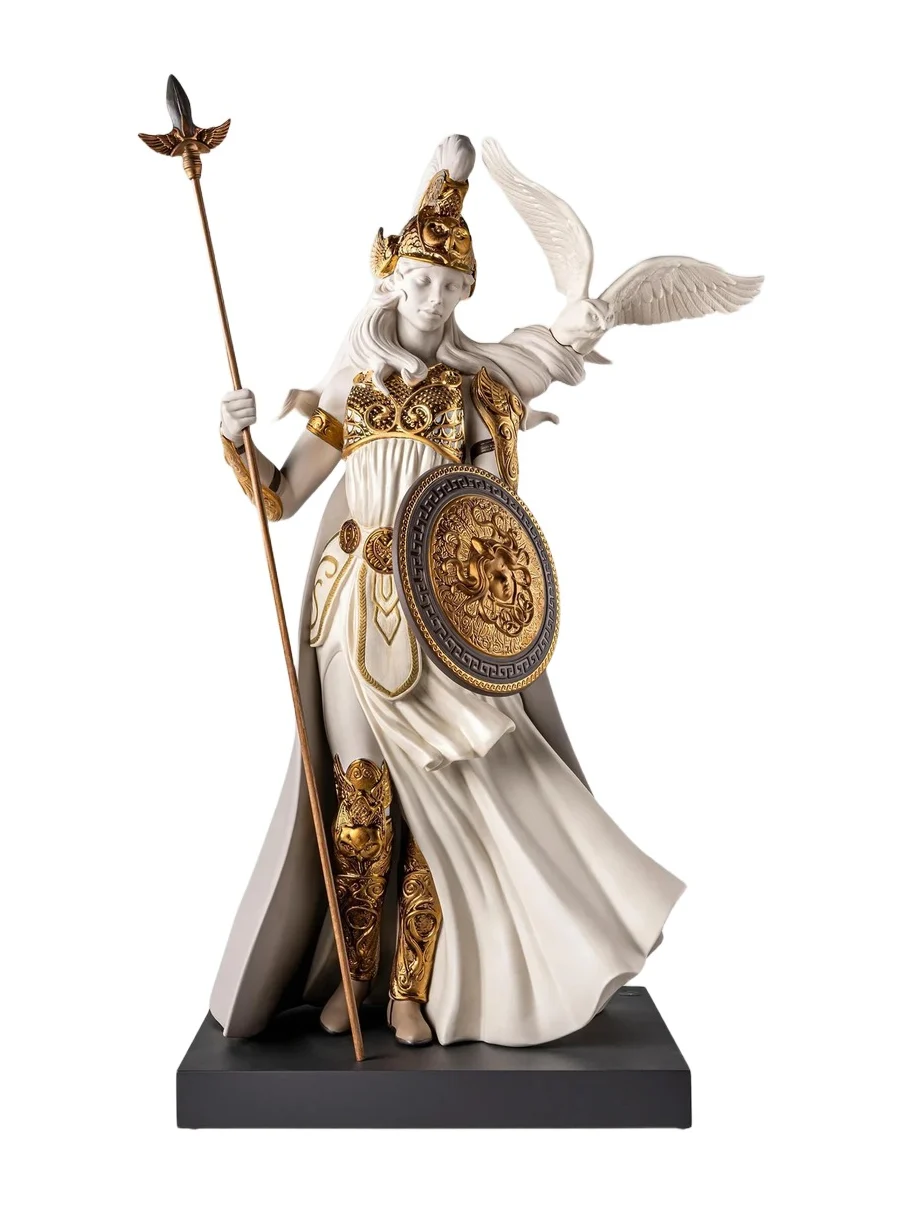 Lladro Myths Athena Porcelain Sculpture