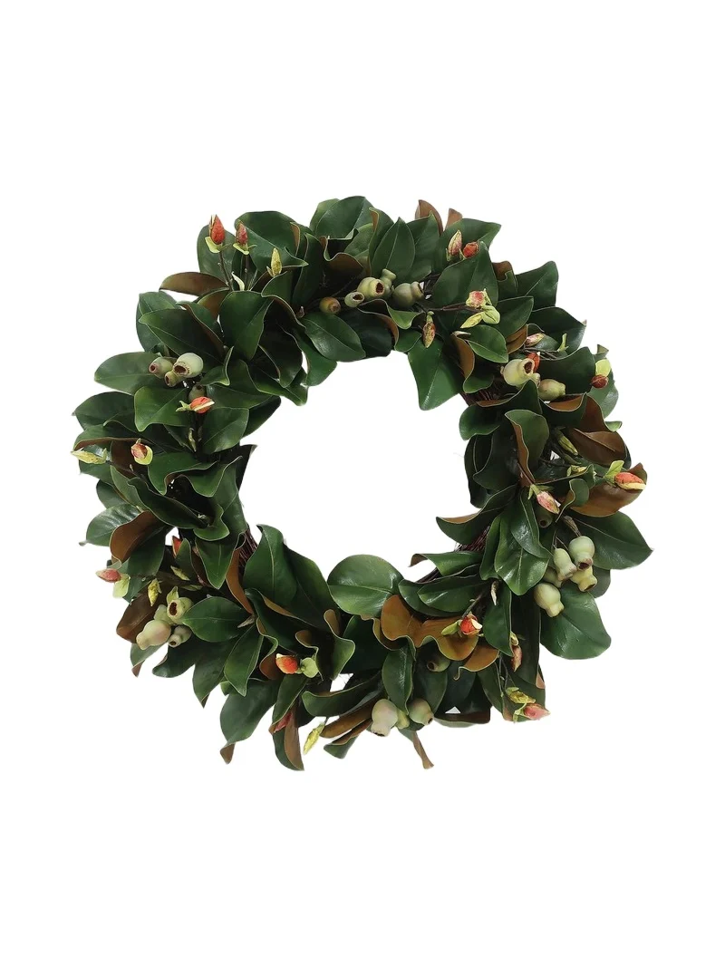 Winward Home Everyday Newness Refresh Faux Magnolia Leaf Wreath