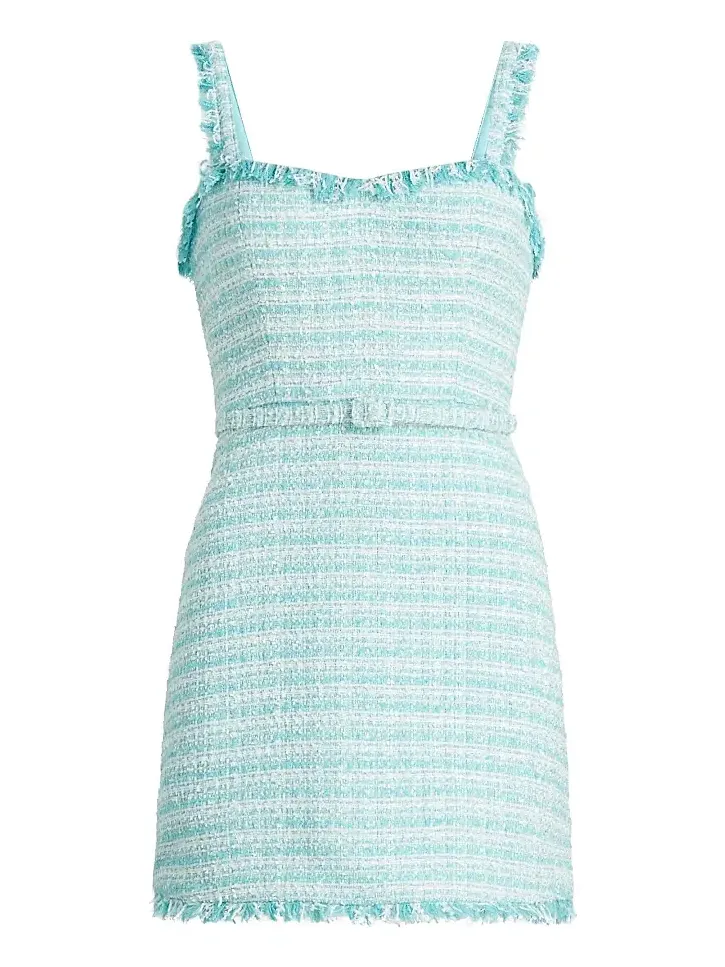 As It May Women's Maci Tweed Belted Minidress