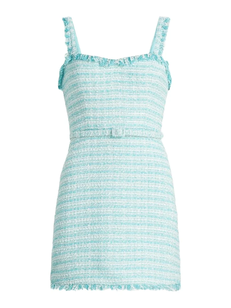 As It May Women's Maci Tweed Belted Minidress