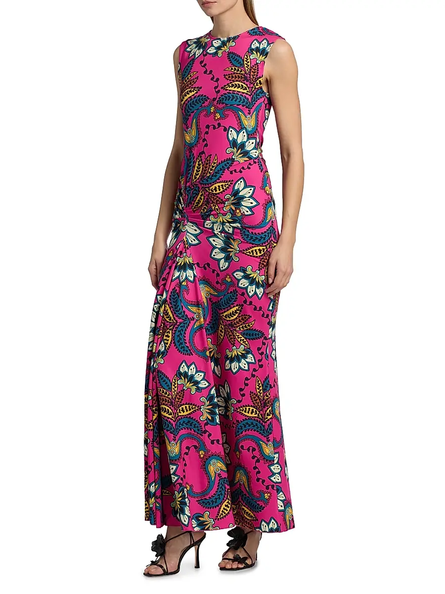 EYWASOULS MALIBU Women's Annie Paisley Sleeveless Maxi Dress | Thumbnail 4