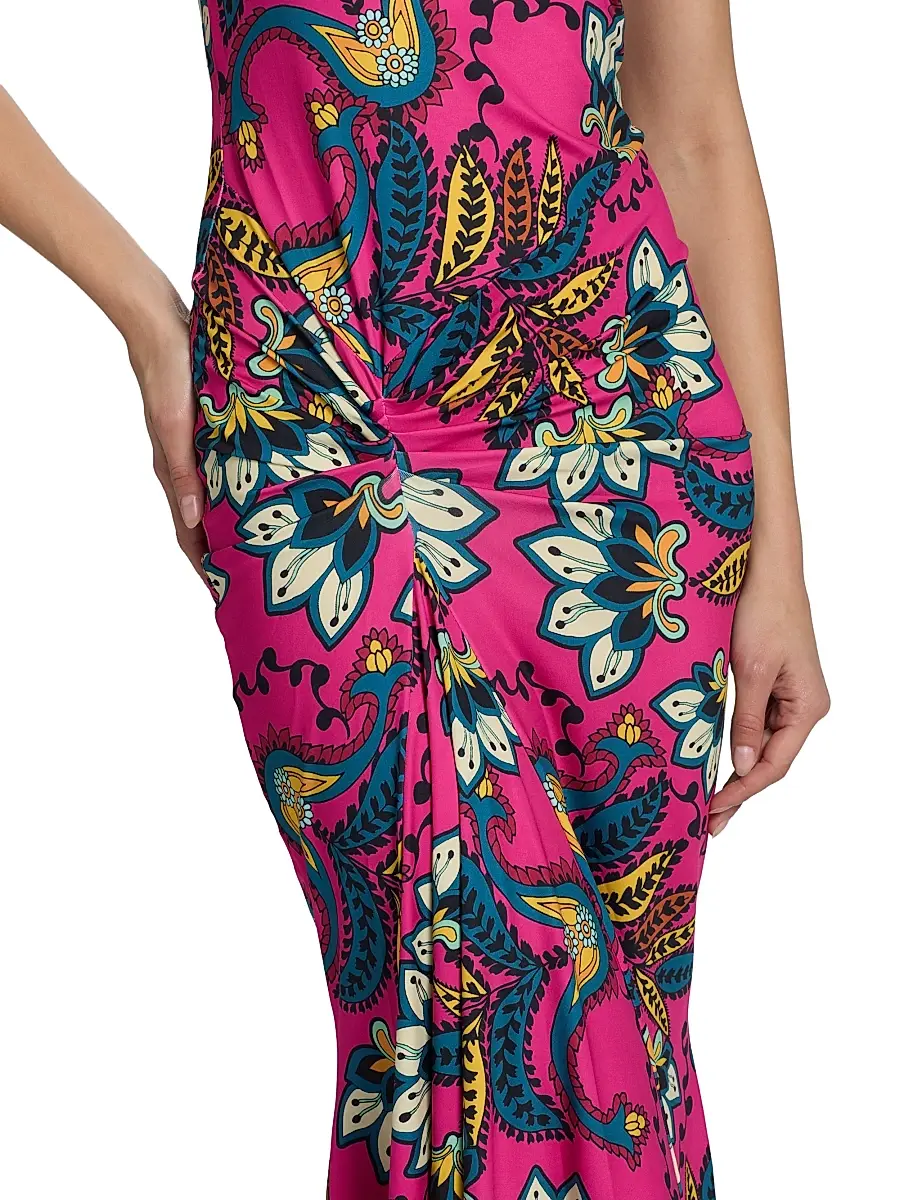 EYWASOULS MALIBU Women's Annie Paisley Sleeveless Maxi Dress | Thumbnail 6