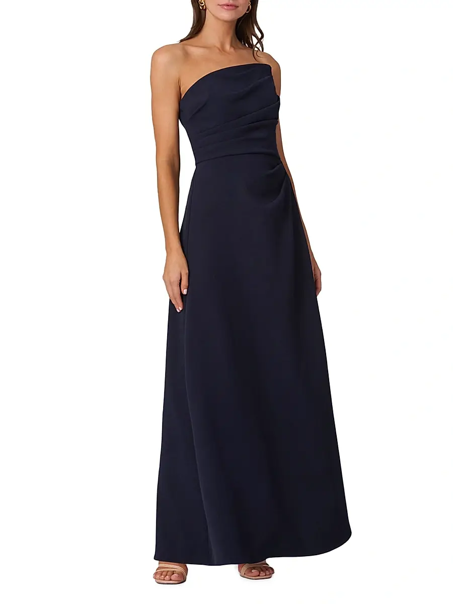 Shoshanna Women's Dory Asymmetric Strapless Gown | Thumbnail 2