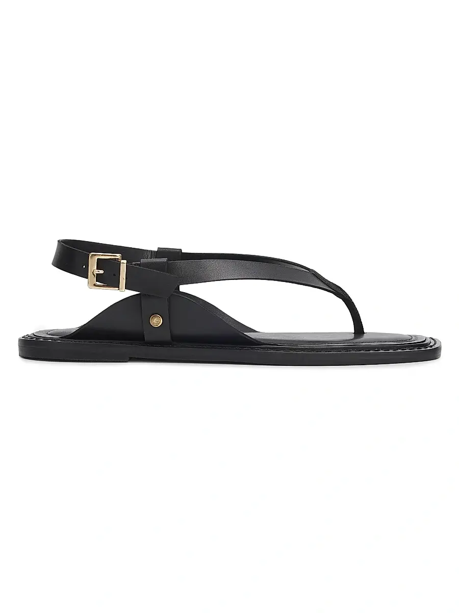 Schutz Women's Lorraine 25MM Leather Sandals - Black | Image 1 Schutz Women's Lorraine 25MM Leather Sandals - Black | Image 1